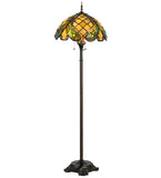 65"H Capolavoro Victorian Tiffany Floor Lamp