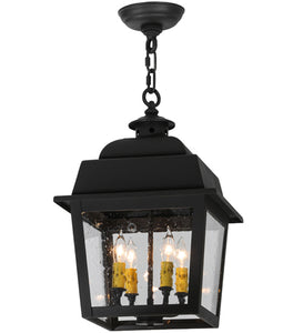 12"Sq Mission Stockwell Hanging Lantern Outdoor Pendant