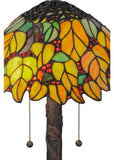 24.5"H Follaje Floral Tiffany Table Lamp