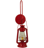 7"W Miners Lantern Red Wall Sconce