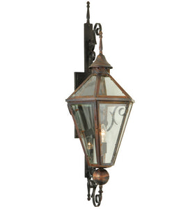14"W Millesime Clear Lantern Outdoor Wall Sconce