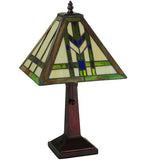 17.5"H Tiffany Prairie Wheat Table Lamp
