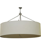 60"W Cilindro Eggshell Textrene Traditional Pendant