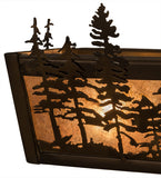 24"W Tall Pines Rustic Lodge Vanity Light