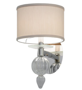 8"W Murano Bauble Contemporary Wall Sconce