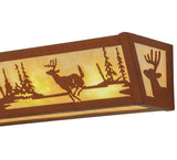 24"W Deer Wildlife Vanity Light