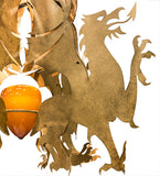 80"W Dragos Contemporary Dragon Pendant