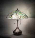 21"H Metro Fusion Confetti Glass Contemporary Table Lamp