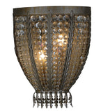 16.5"W Chrisanne W/Crystals Glam Wall Sconce