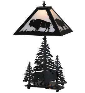 21"H Buffalo W/Lighted Base Table Lamp