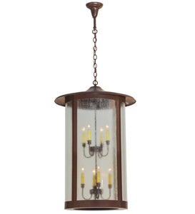 24"W Fulton Hanging Lantern Traditional Outdoor Pendant
