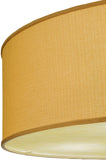 36"W Cilindro Honey Bombay Traditional Semi-Flushmount