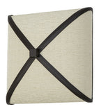 12"W Cuscino LED Fabric Contemporary Wall Sconce