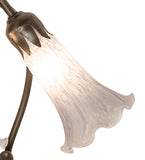 16"H Grey Pond Lily 3 Lt Table Lamp