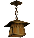 10"Sq Stillwater Double Bar Mission Outdoor Pendant