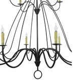 68"W Bell 12 Lt Two Tier LED Contemporary Chandelier