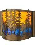 11.5"W Tall Pines Wall Sconce