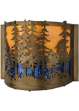 11.5"W Tall Pines Wall Sconce