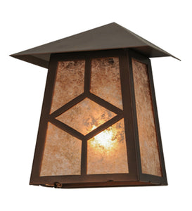 9"W Diamond Mission Outdoor Wall Sconce