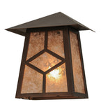 9"W Diamond Mission Outdoor Wall Sconce