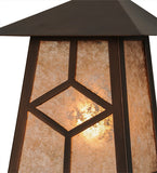 9"W Diamond Mission Outdoor Wall Sconce