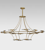 87"W ISON 36 Lt Contemporary Chandelier