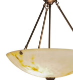 20"W Corinth White Marble Traditional Inverted Pendant
