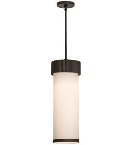 8"W Cilindro Corrugated Contemporary Pendant