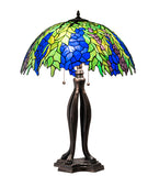  30"H Tiffany Honey Locust Table Lamp