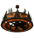 44.5"W Tall Pines W/Up And Downlights Chandel-Air Fan