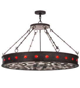 42"W Jules Contemporary Glam Inverted Pendant