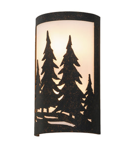 8"W Tall Pines Ada Lodge Wall Sconce