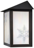 11"W Snowflake Outdoor Wall Sconce