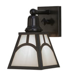 6"W Mission Hill Top Outdoor Wall Sconce