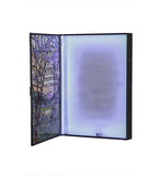 30"W Tiffany Magnolia & Iris LED Backlit Window Box