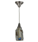 4"Sq Metro Fusion Ramoscelli Draped Fused Glass Mini Pendant