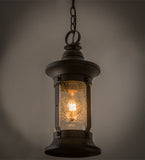 8"W Camp Uncas Rustic Lodge Lantern Pendant