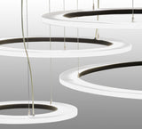 84"W Anillo LED Cascading Contemporary Pendant