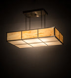 30"L Kyoto Contemporary Oblong Inverted Pendant