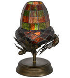 12"H Greenbriar Oak Table Lamp