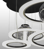 84"W Anillo Bola LED Cascading Contemporary Pendant