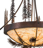 50"W Lodge Tall Pines Inverted Pendant