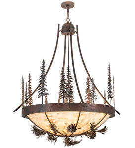 50"W Lodge Tall Pines Inverted Pendant