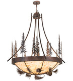 50"W Lodge Tall Pines Inverted Pendant