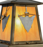 9"Sq Arrowhead Pier Mount