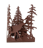 11"W Elk Thru The Trees Rustic Lodge Wall Sconce
