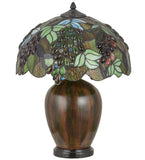 22"H Vinifera Stained Glass Table Lamp
