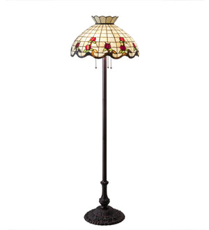 62"H Roseborder Floor Lamp