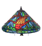 24.5"H Tiffany Koi Table Lamp