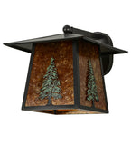 12"W Stillwater Tall Pine Solid Mount Outdoor Wall Sconce